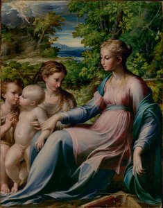 Virgin and Child with St. John the Baptist and Mary Magdalene by Parmigianino